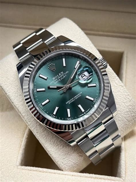 rolex 41mm datejust green|new rolex datejust 41 2021.